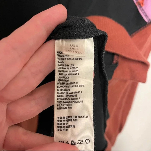 Free People Feelin In’ Balloon Sleeve Patch Shirt - Boho Patchwork Long-Sleeve - Picture 4 of 6